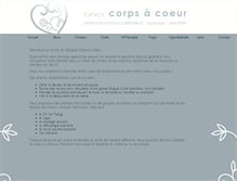 Tablet Screenshot of corpsacoeur.ch